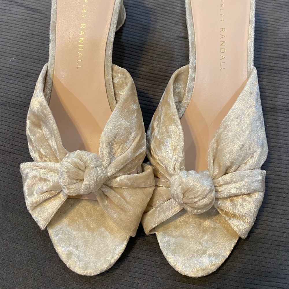 Loeffler Randal Velvet Creme Slides